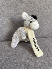 Doudou Peluche Ane  Blanc Noir