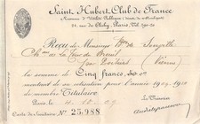 1909 SAINT HUBERT CLUB DE