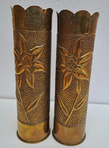 Paire vases obus - obus, de