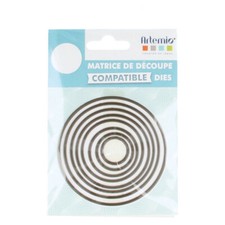 Modèles pour machine de découpe - Cercles - Plusieurs tailles - Scrapbooking