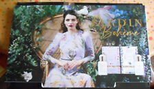 PLV carton double face, Jardin Bohème, 36x60 cm, 2 parfums, lettres dorées