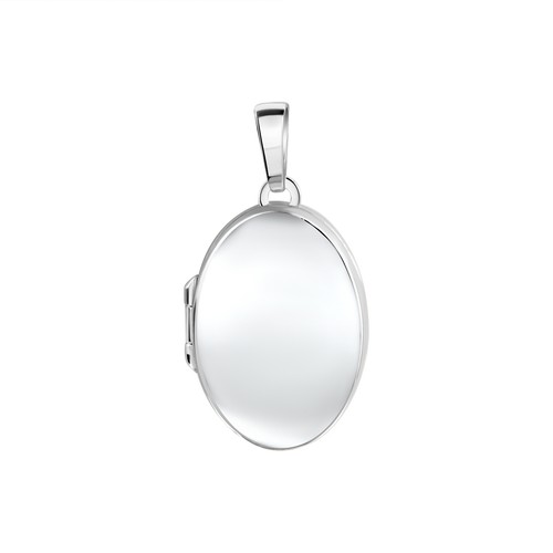 Pendentif médaillon argent - en,