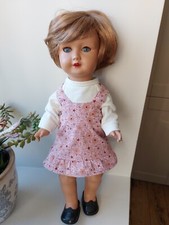 Ancienne poupée Rhodoid 46 Cm ensemble Modes Et Travaux Françoise 1975 No Raynal