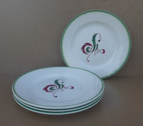 Assiettes plates digoin - plates,