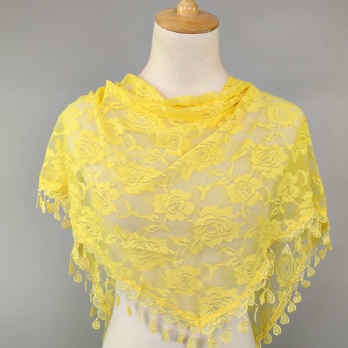 Foulard triangle dentelle