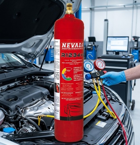 Recharge clim auto gaz froid - gaz,