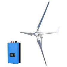 IstaBreeze Set turbine éolienne 2000W avec 3 pales, inverseur pour raccord 220V