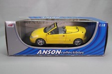 LJ796 ANSON 30342 1/18 1:18 Voiture Renault Mégane cabriolet jaune