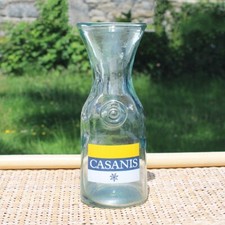 Petite carafe publicitaire vintage de bistrot Pastis Casanis 500 ml