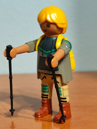Playmobil figurine randonneur - figurine,