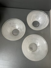 Lot De 3 Bol En Cristal Givré