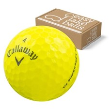 50 CALLAWAY SUPERSOFT JAUNE BALLES DE GOLF D'OCCASION - QUALITÉ AAAA / AAA 