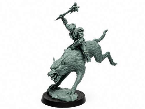 Lieutenant orc sur warg - lieutenant,