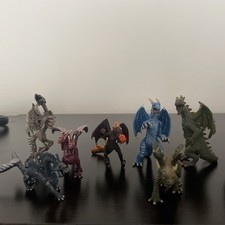 lot 12 figurines plastiques dragon papo