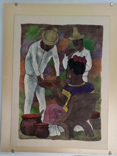 Ancienne lithos hand colored - ancienne,
