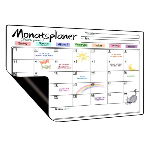 Calendrier magnetique - calendrier,