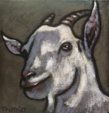 Tableau Portrait Chèvre