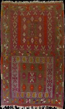 Tapis kilim ancien - tapis,