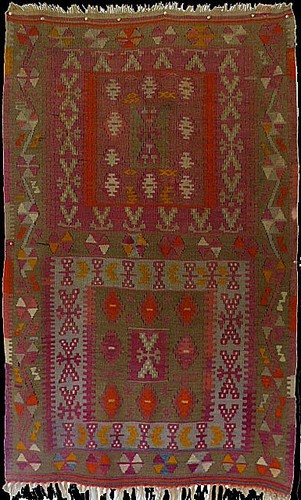 Tapis kilim ancien - tapis,