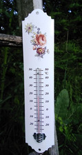 THERMOMETRE EMAILLE MOTIF