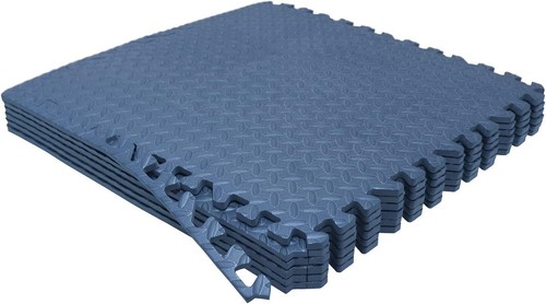 Bleu exercice tapis mousse - 12,