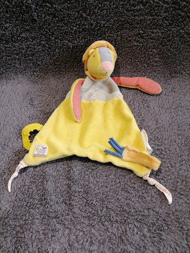 Doudou lion jaune les - jaune,