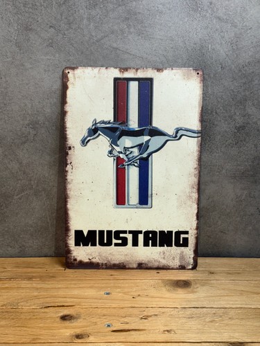 Plaque métal ford mustang - plaque,