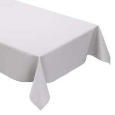 MEWATU Nappe de Table en Toile Cirée uni 0 Blanc Couleur Unie Carré Rond Oval
