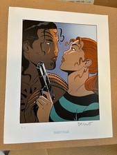 Berthet "Pin up" ex libris HC et signé