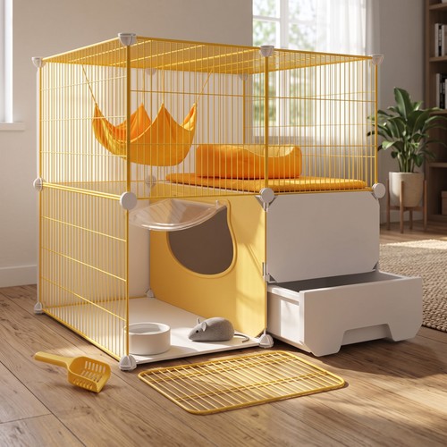 Chenil pour chat intérieur - chat, d'intérieur