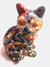 * FIGURINE * CHAT EN MOSAÏQUE