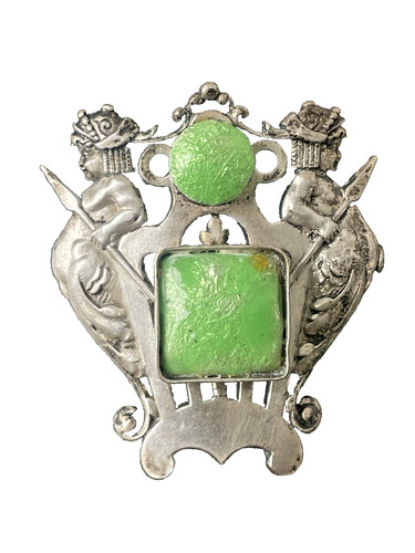 Broche pendentif art nouveau - pendentif, 2
