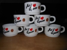 6 petites tasses à café