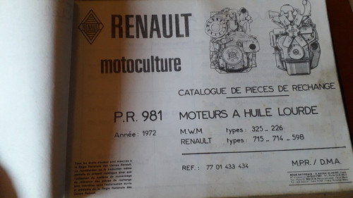 Renault moteur diesel mwm 325 - moteur,