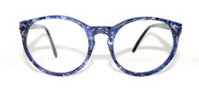 Lunettes de vue rondes bleu