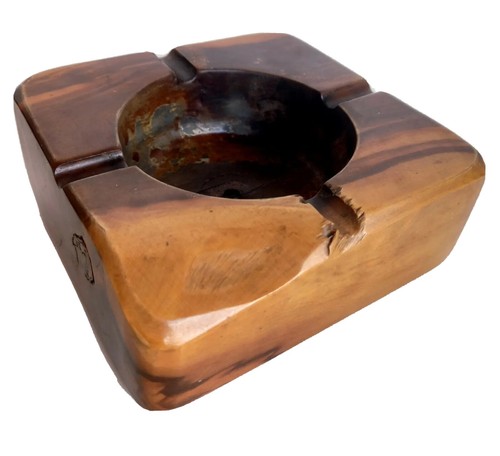 Magnifique cendrier bois - cendrier,