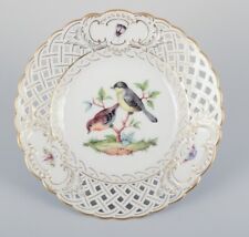 Meissen, Germany. Assiette en porcelaine ouverte en dentelle. Approx. 1900