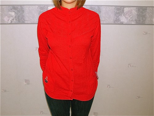 Gilet rouge angora - gilet, kanabeach