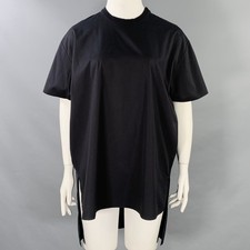T-Shirt En Coton Noir Taille L