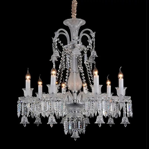 Chandelier cristal clair k9 - en,
