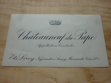 étiquette vin CHATEAUNEUF DU PAPE Domaine maison LEROY Meursault Beaujolais