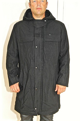 Joli manteau laine - noire, à