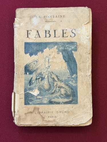 Livre ancien fables - livre, la