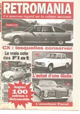 RETROMANIA N°21 CX / FIAT / GIULIA / FACEL / FAIRE DURER SA BATTERIE / UMAP