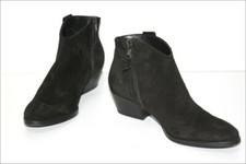 ZINKA Bottines Boots Daim Noir doublées Cuir T 37 TBE