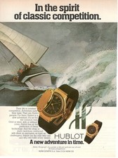 HUBLOT 1980 Publicité Vintage