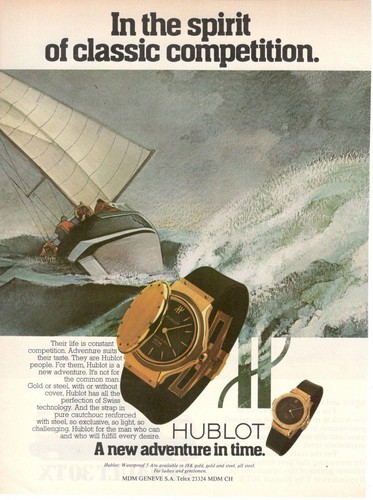 Hublot 1980 publicité vintage - 1980,