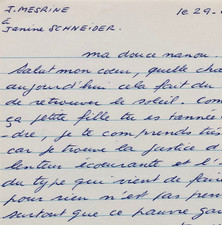 Jacques MESRINE - Lettre de