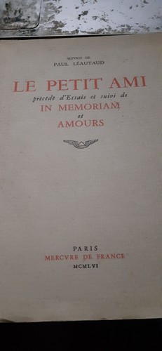 Petit ami paul leautaud - petit,
