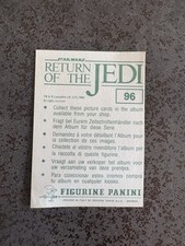 IMAGE 96 AUTOCOLLANT STICKER PANINI STAR WARS LE RETOUR DU JEDI RETURN  1983